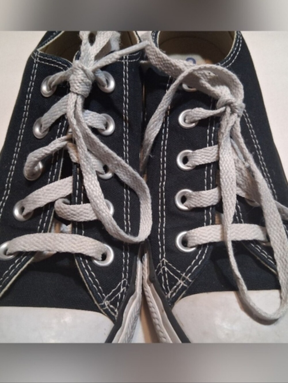Converse All Star Black White Low Top Women 6/ Men 4 , Grunge Classic Streetwear - Picture 5 of 11